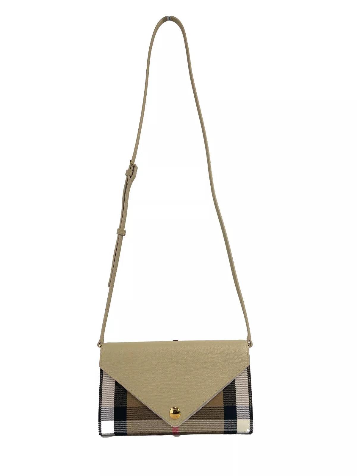 Burberry small vintage check and leather crossbody bag hot sale