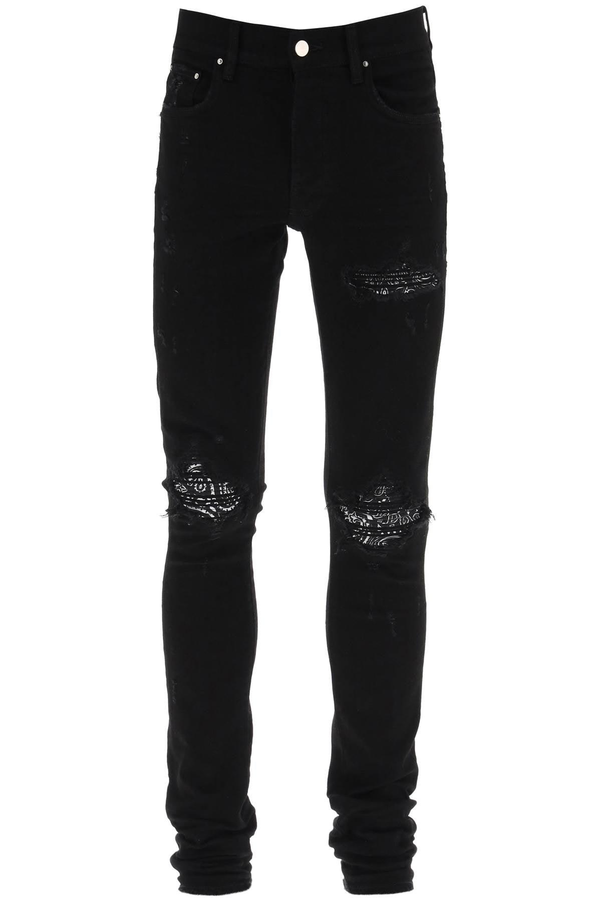 Amiri 'mx1 Bandana' Skinny Jeans in Black for Men Lyst UK