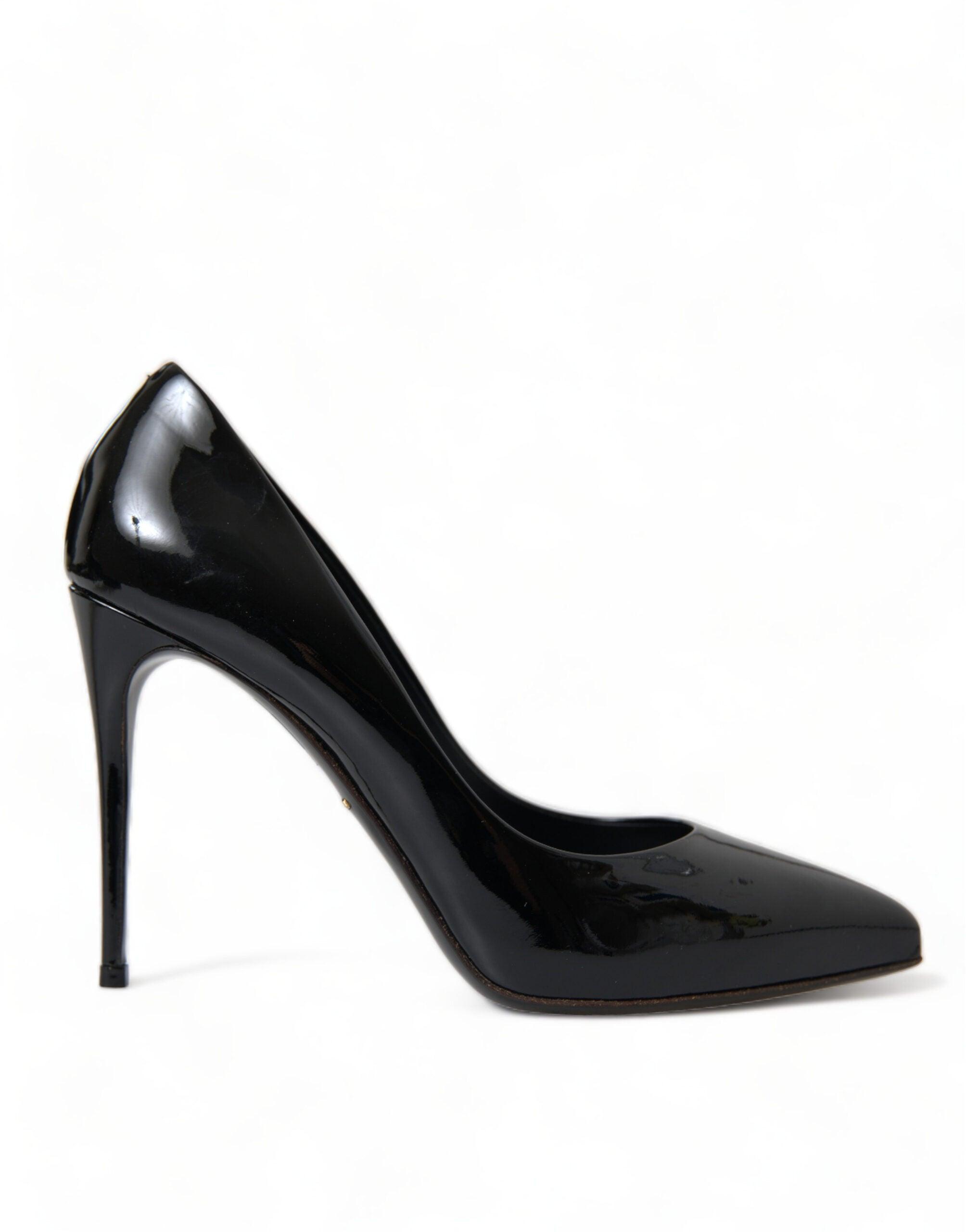 Black patent sales shoes heels