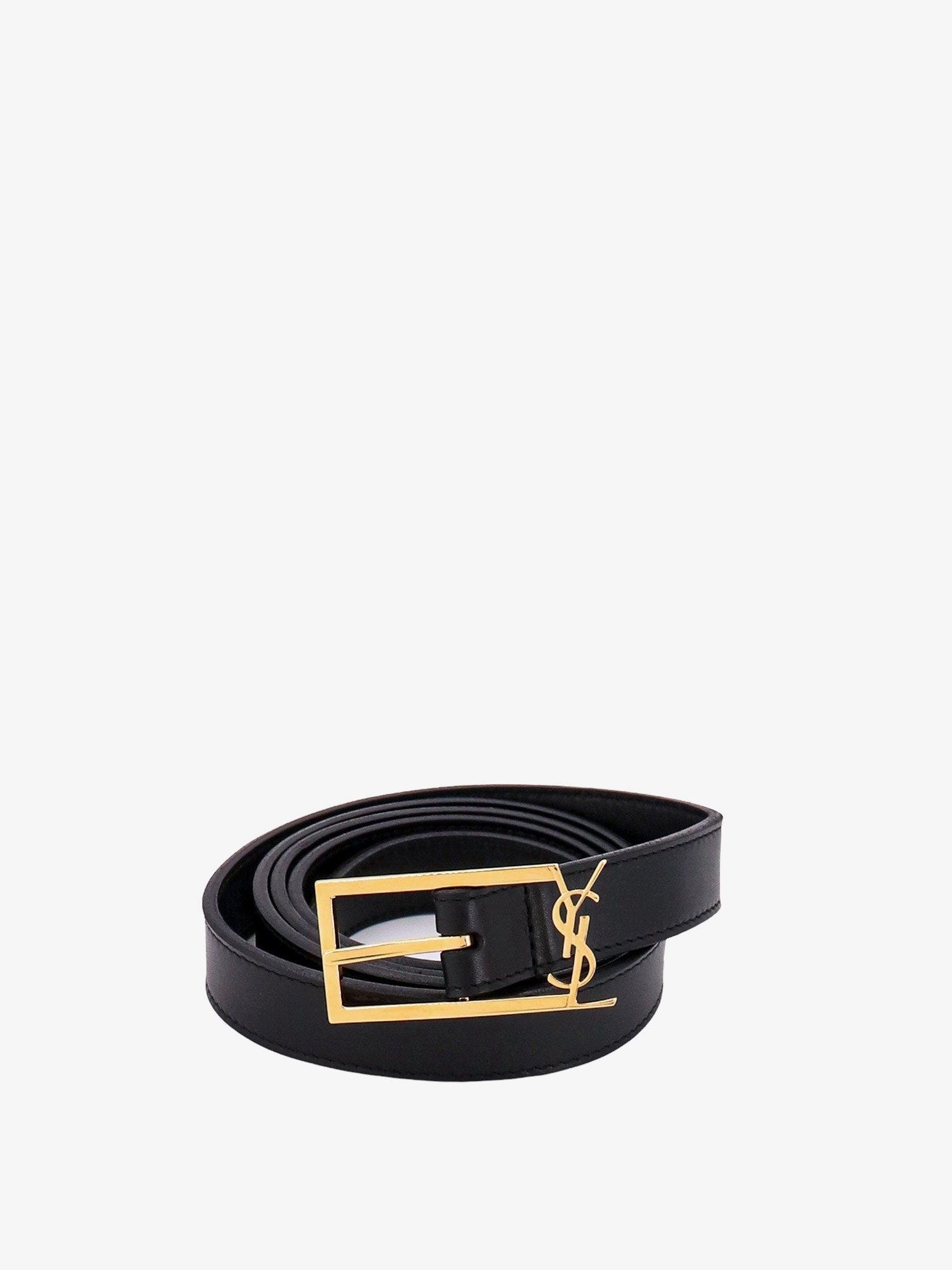 Saint Laurent Leather Belts in Black for Men | Lyst