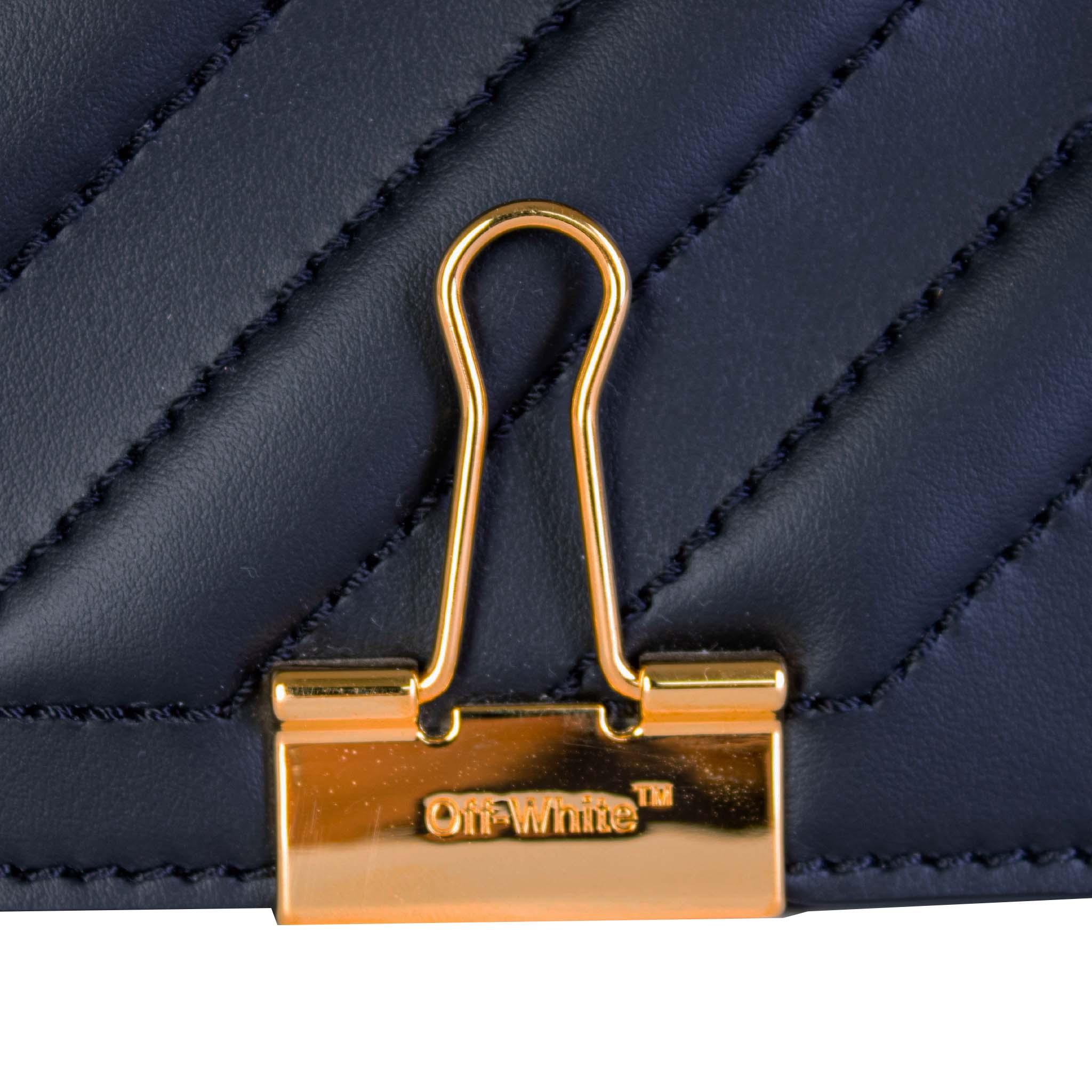 Off White c o Virgil Abloh Leather Shoulder Bag in Black Lyst
