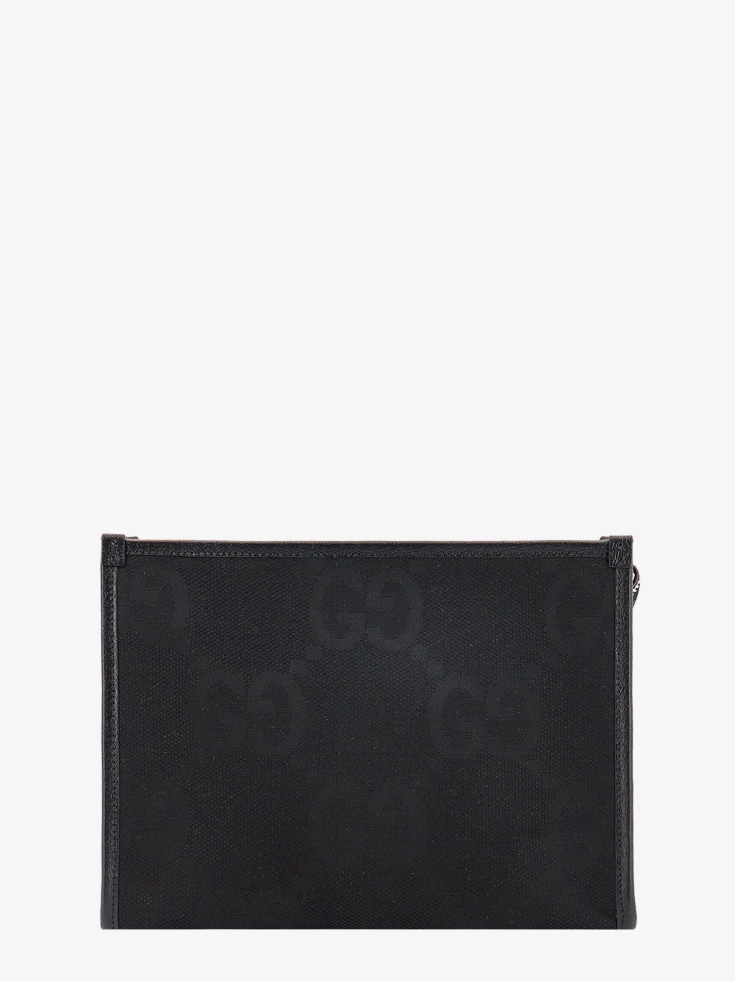 Gucci Leather Closure With Zip Clutches in Black for Men Lyst
