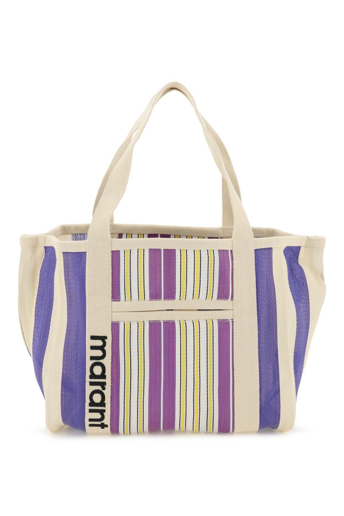 ★Isabel Marant★ Warden Striped Nylon Tote Bag Orange Multi Isabel Marant Darwen striped tote bag Isabel Marant