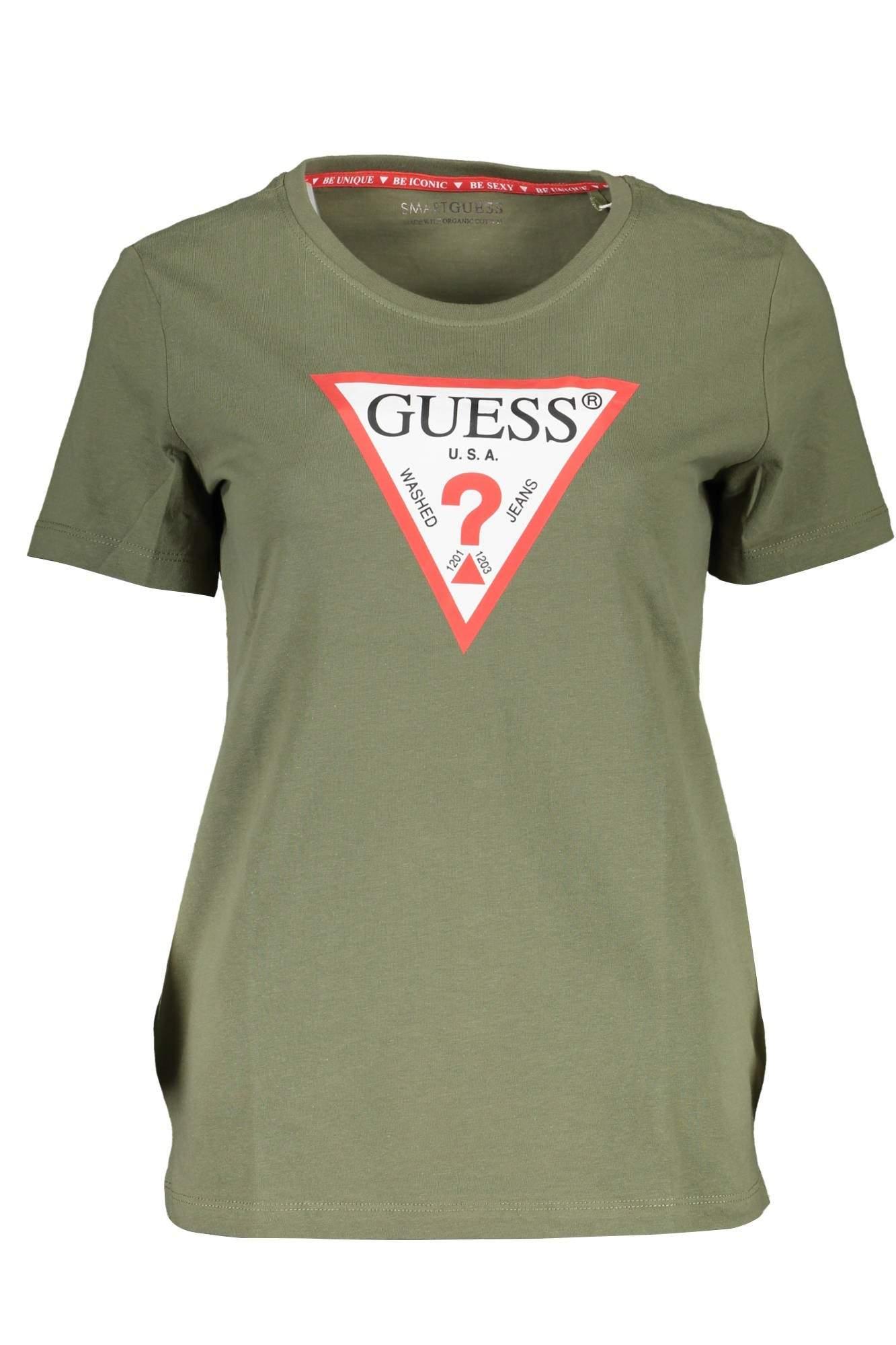 Guess Cotton Tops & T-shirt in Green | Lyst