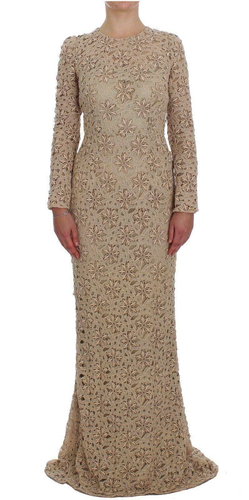 chinese dress ladies Dolce & Gabbana Sacred Heart Appliqu Lace Midi Dress