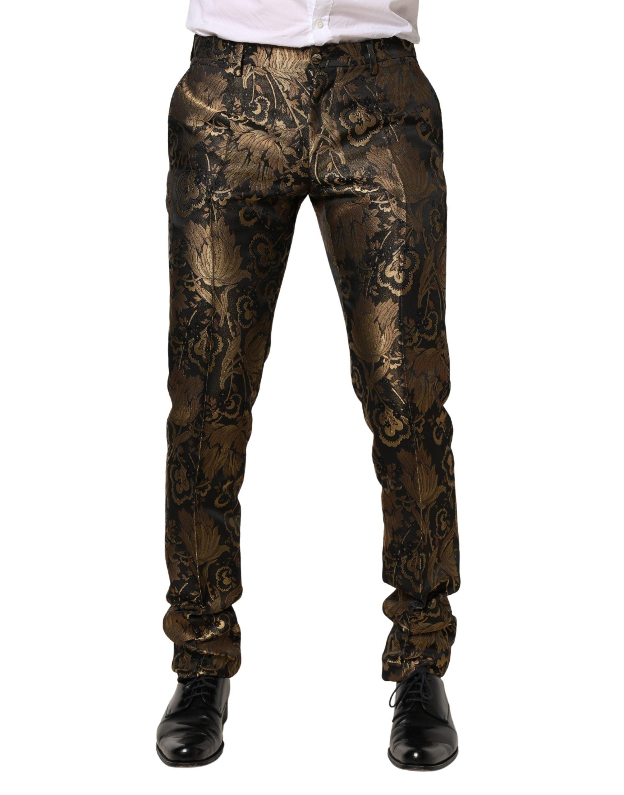 gold dress pants men Mens Gold Dress Pants main image 1