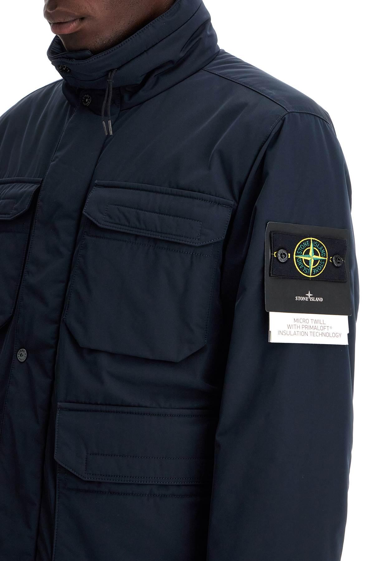 Stone Island Multi-Pocket Micro Twill Jacket in Blue for Men | Lyst