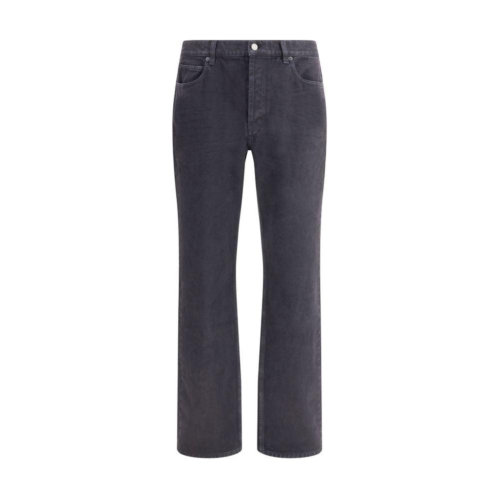 デニム・ジーパン Saint Laurent FW24 STRAIGHT DENIM JEANS (795350 Y16PG1290) Straight Jeans in Carbon Black Denim | Saint Laurent | YSL PT