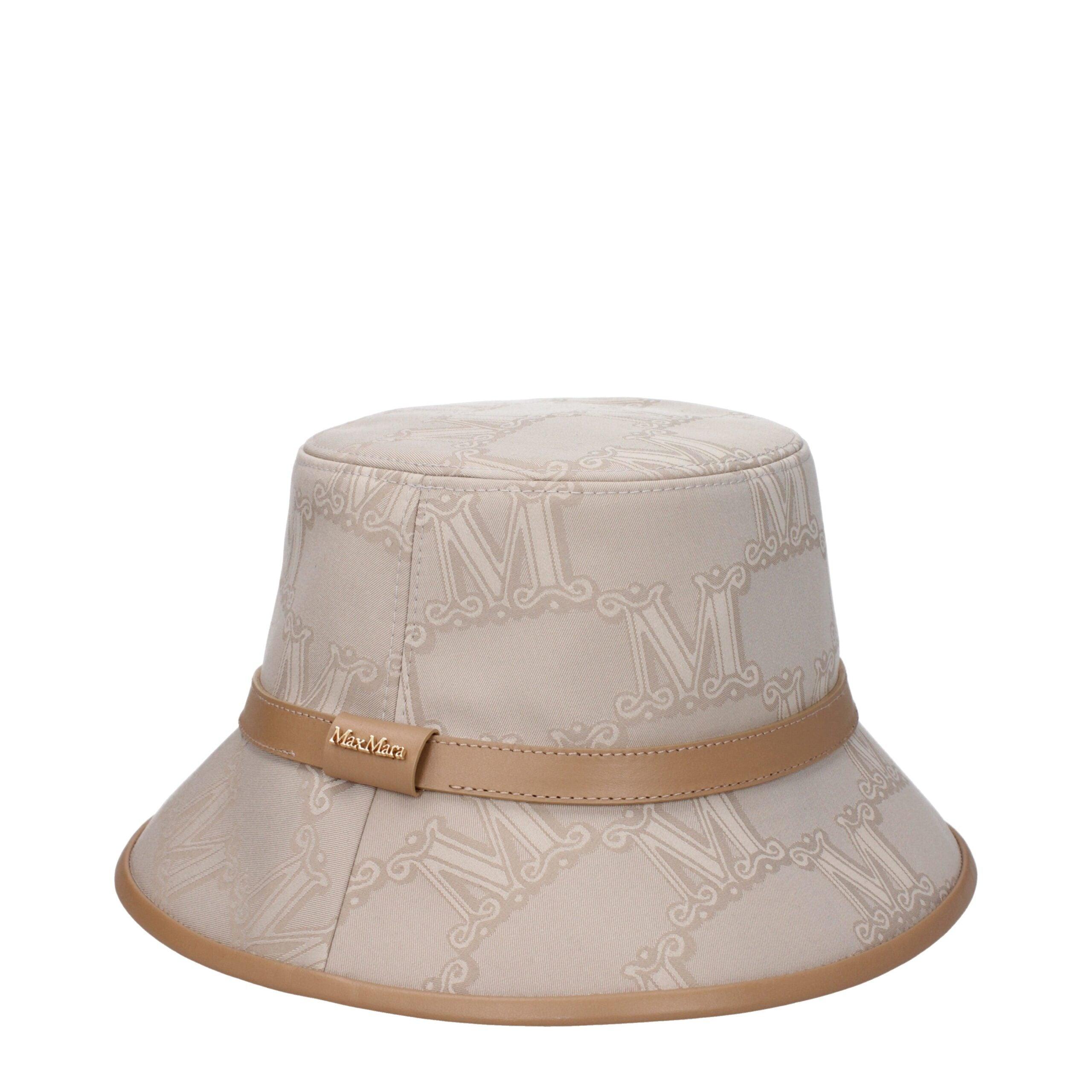 ハット MAX MARA Loretta cotton bucket hat with allover logo Loretta cotton bucket hat with allover logo MAX MARA