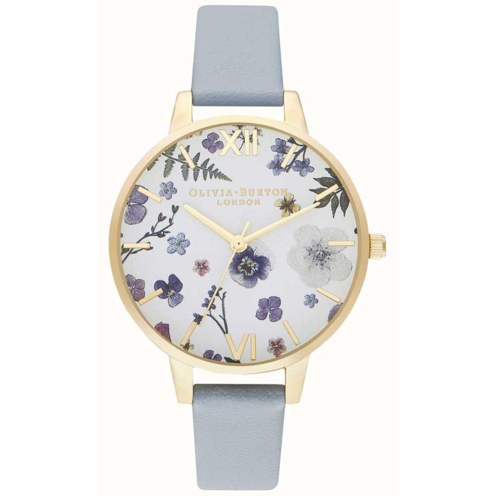 Olivia Burton Blue Synthetic Leather Watch in Metallic Lyst UK