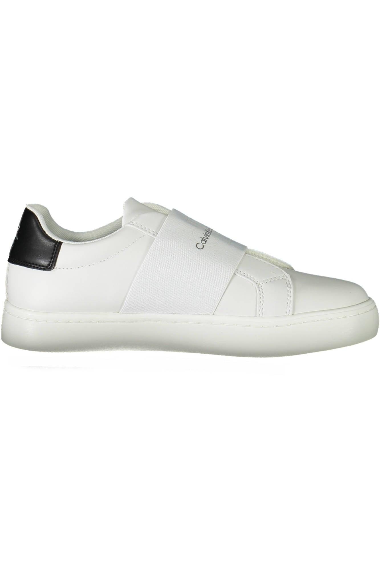 calvin klein white leather sneakers womens