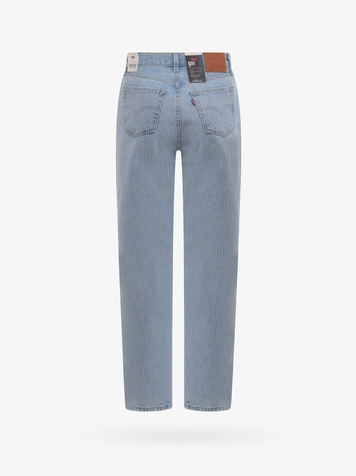 Levi's Straight Leg Cotton Closure With Metal Buttons Jeans in Blue | Lyst