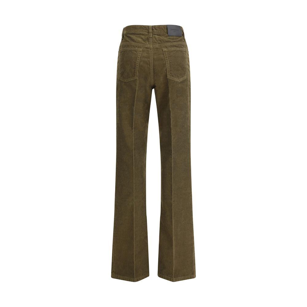 VIP【送料関税込】SAINT LAURENT WOOL TROUSERS Yves Saint Laurent brown wool trousers — Secundo Store
