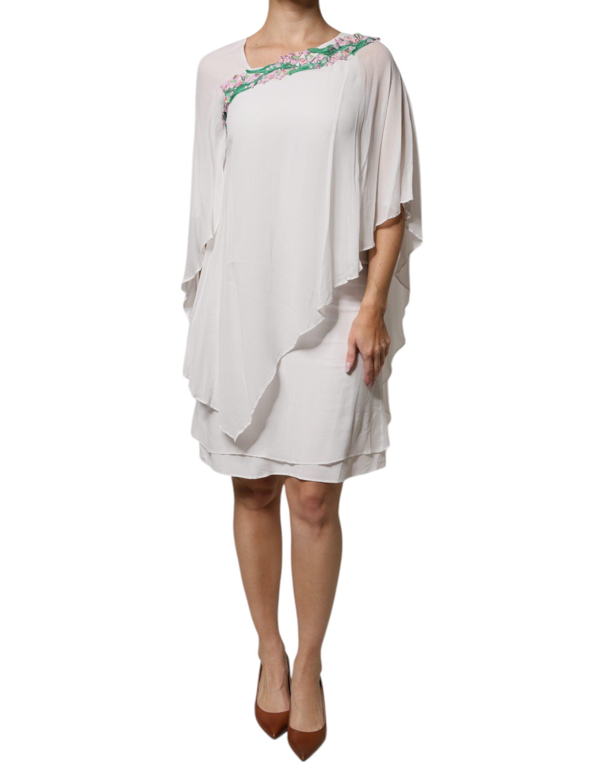 sachin and babi light blue dress Chiffon Pleated Cape Sleeve Maxi Dress – JardinVue main image 1