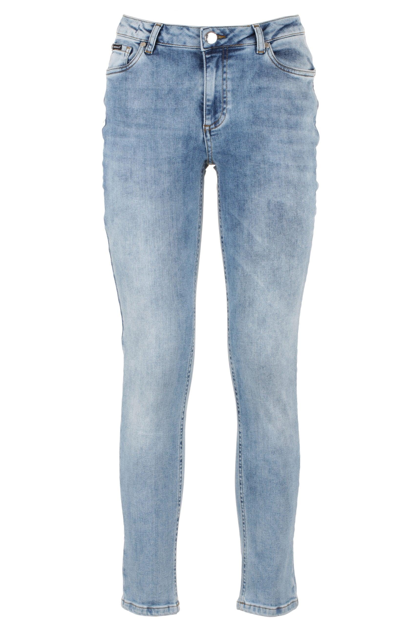 Fred Mello Blue Cotton Jeans & Pant | Lyst
