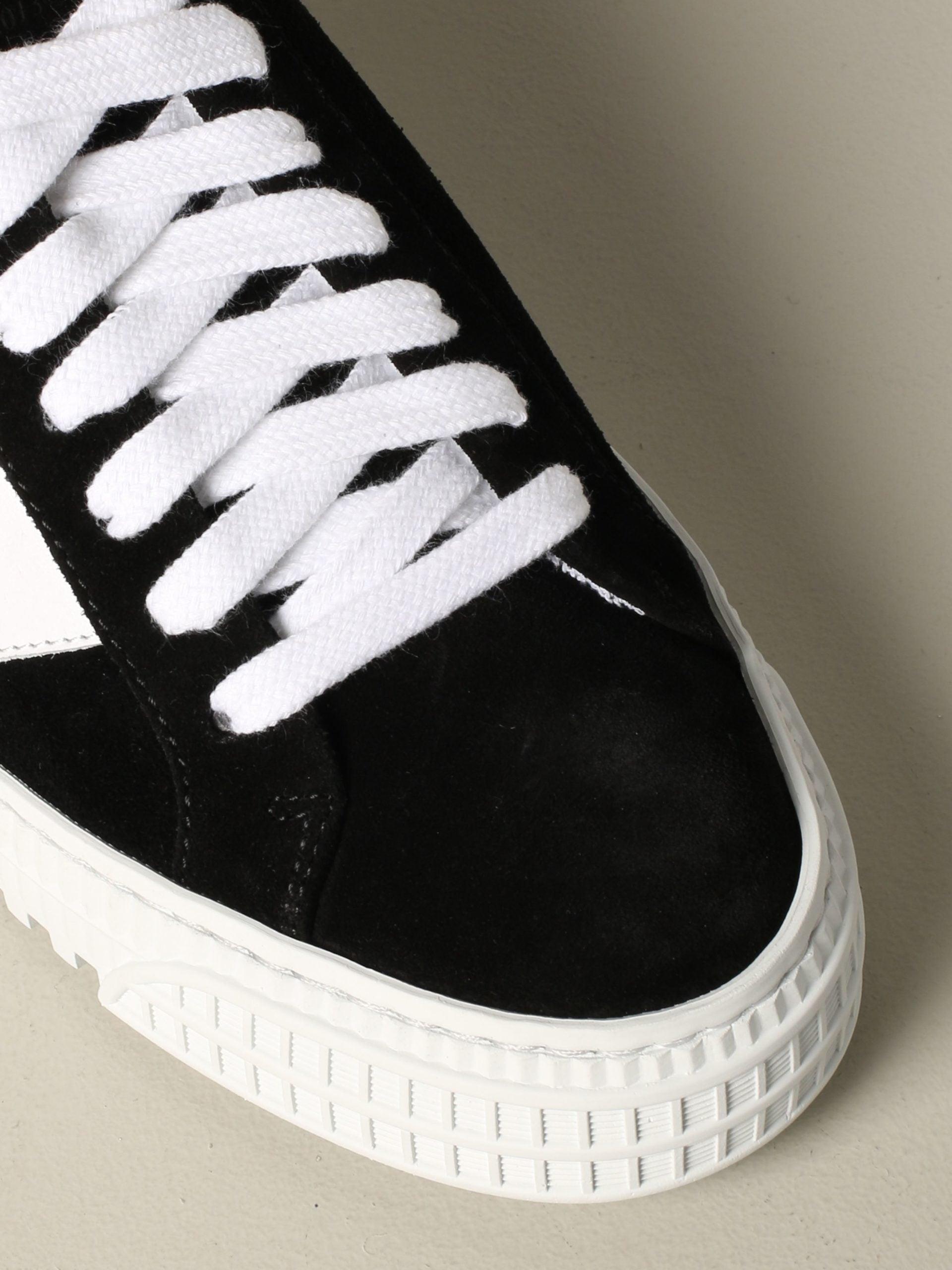 Off-White c/o Virgil Abloh Suede Arrow Logo Sneakers in Black 