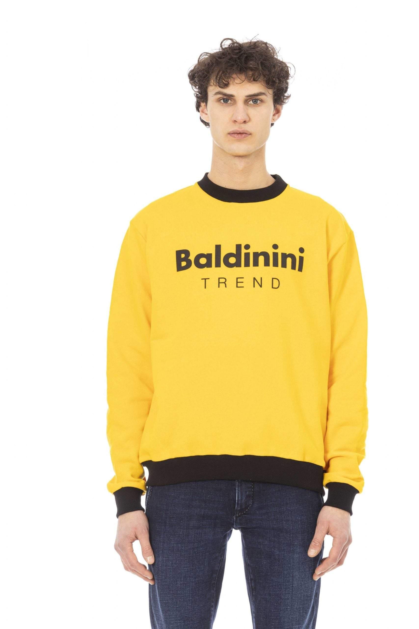 Baldinini Cotton Sweater in Yellow for Men | Lyst