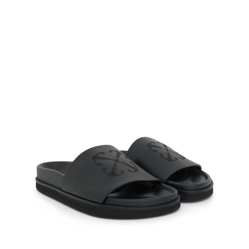 サンダル OFF-WHITE MEN'S SLIPPERS AND CLOGS BLACK LEATHER 17634884_37091155_600.jpg