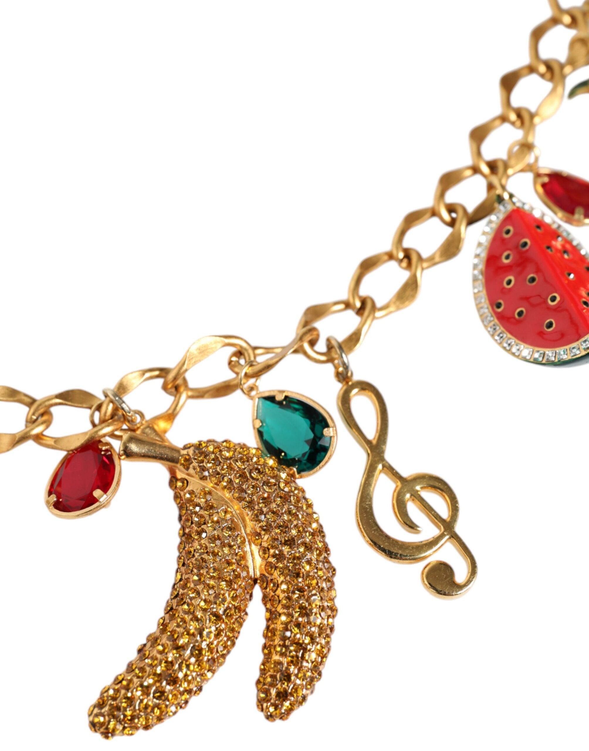 Dolce & Gabbana Red Velvet Crystals Chain Embellished Women\'s Belt Dolce&Gabbana Women main image 2
