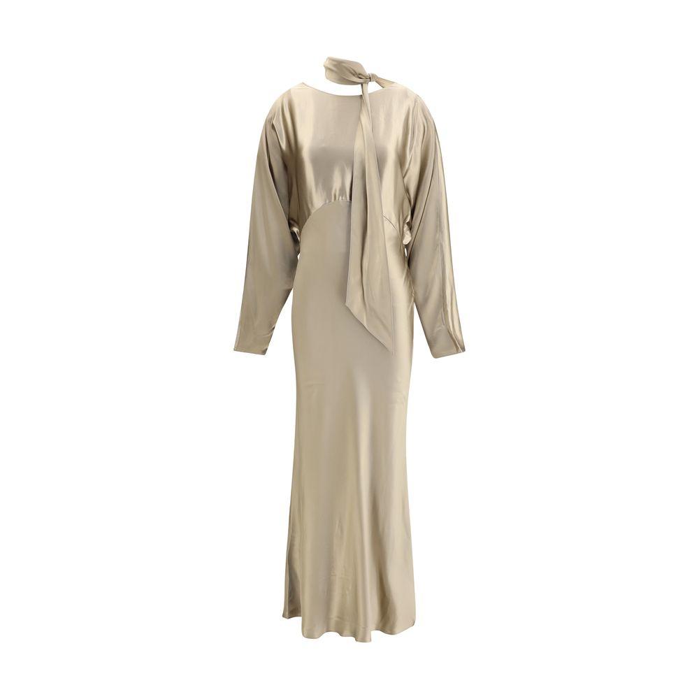 ワンピース The Andamane Dresses Designer midi dress long sleeve taupe - The Andamane