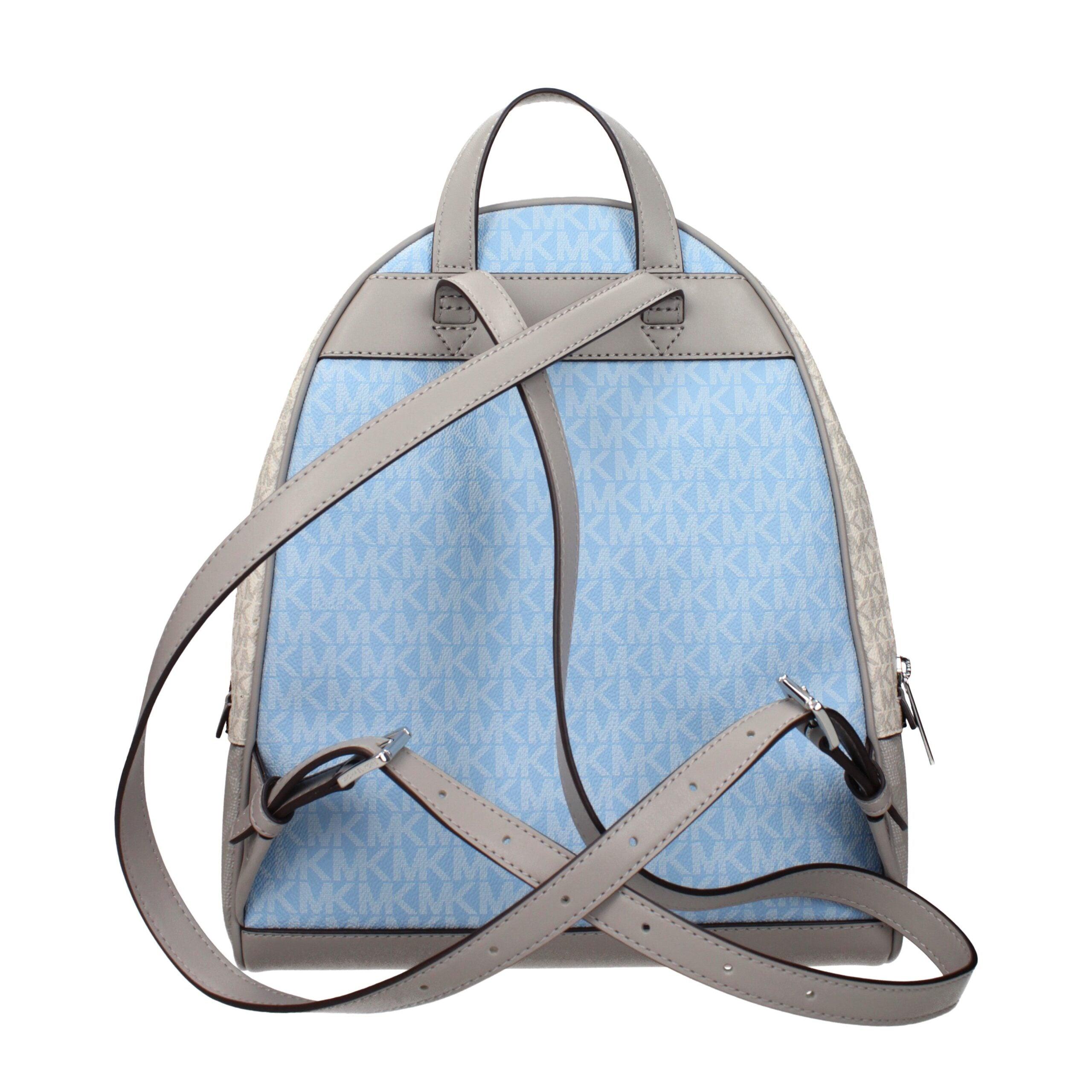 Michael Kors Light Blue and Beige Women\'s Backpack Michael Kors Adina Medium blue Pebble Leather Convertible  main image 2