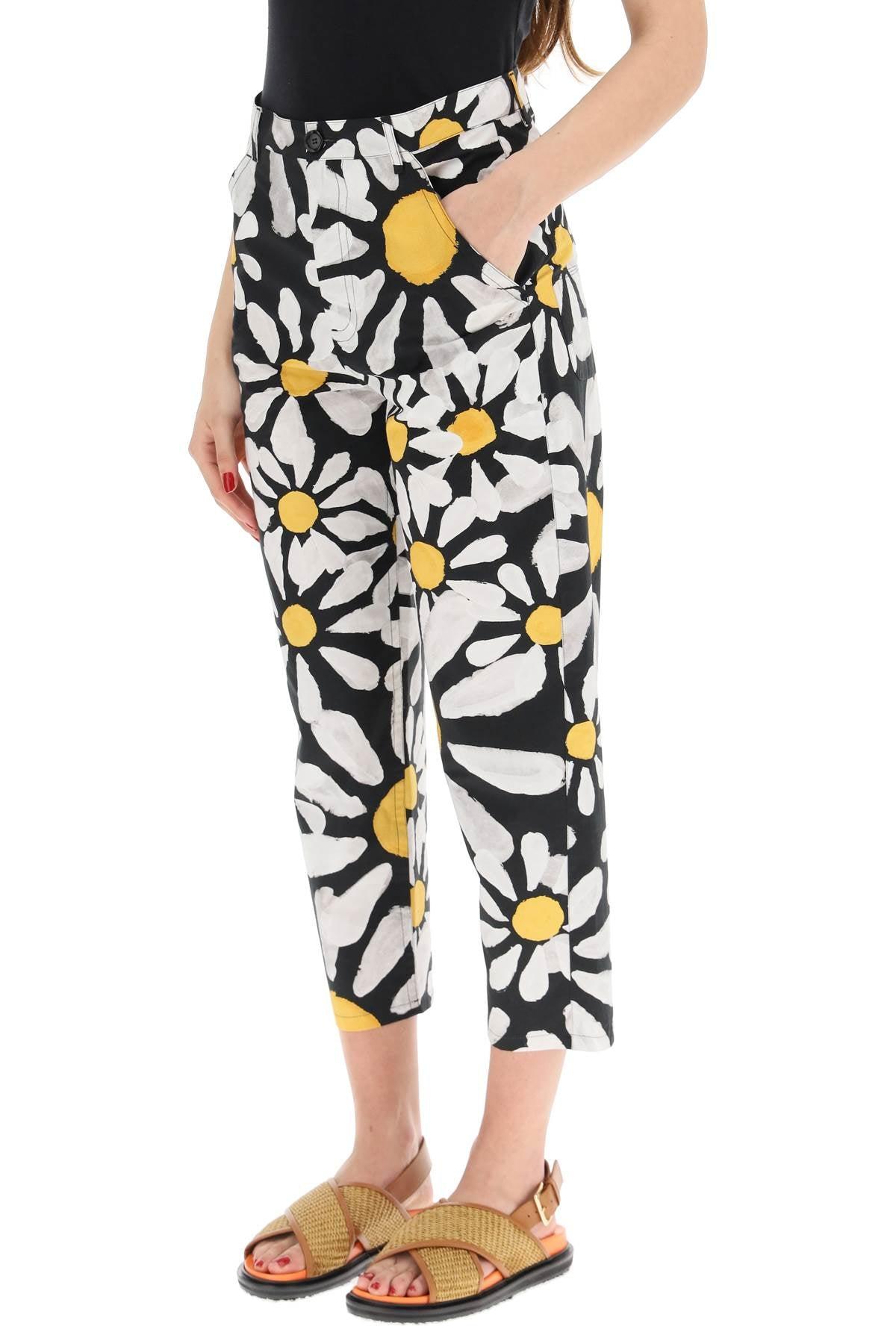 Cropped Pants With Euphoria Print