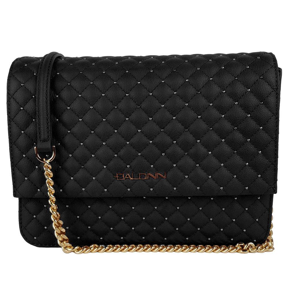 Baldinini Trend Black Cowhide Shoulder Bag main image 1
