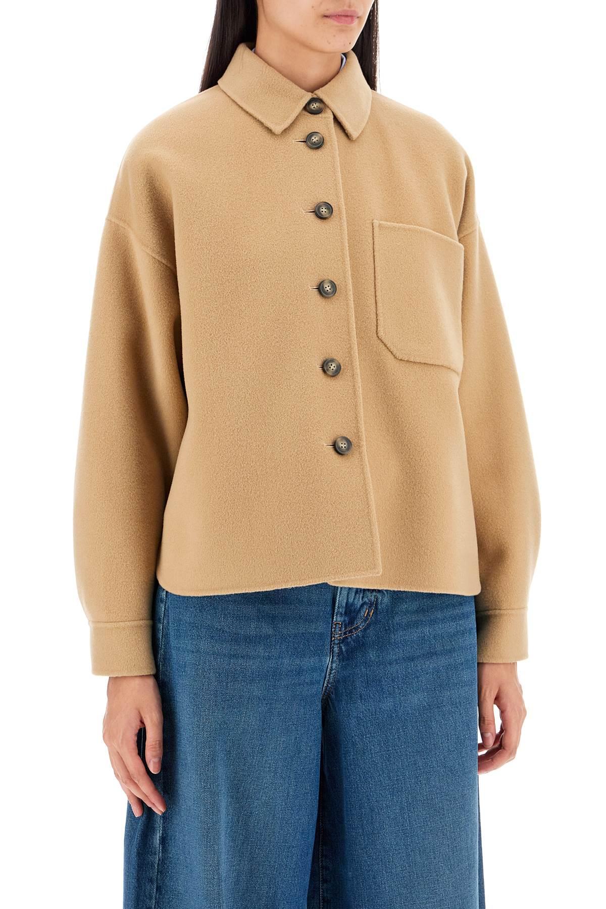 Weekend by Maxmara Double Wool 'Emiro' Jacket in Natural