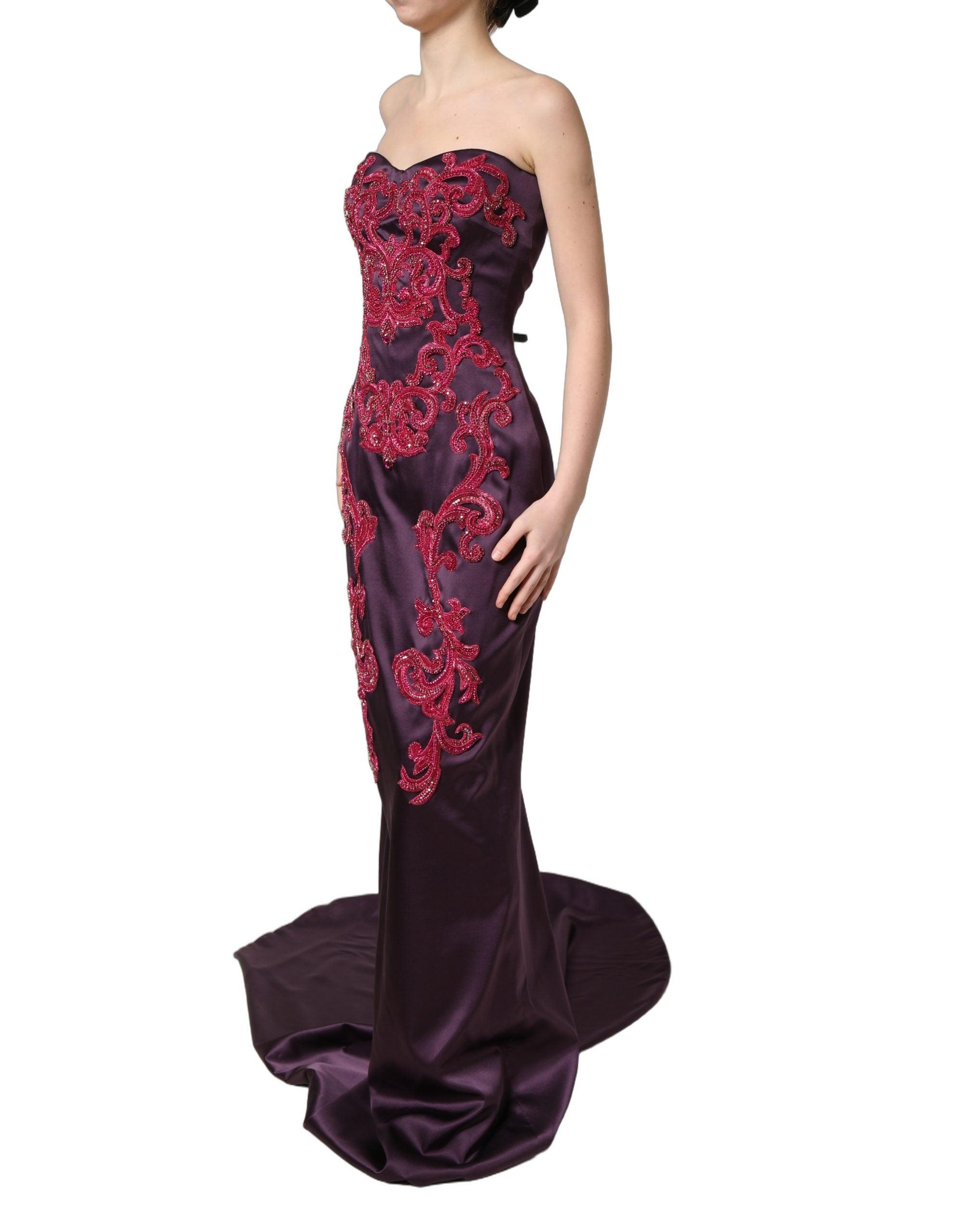 dolce gabbana formal dresses Dolce & Gabbana Lace Silk-Blend Maxi Dress – Bluefly main image 0