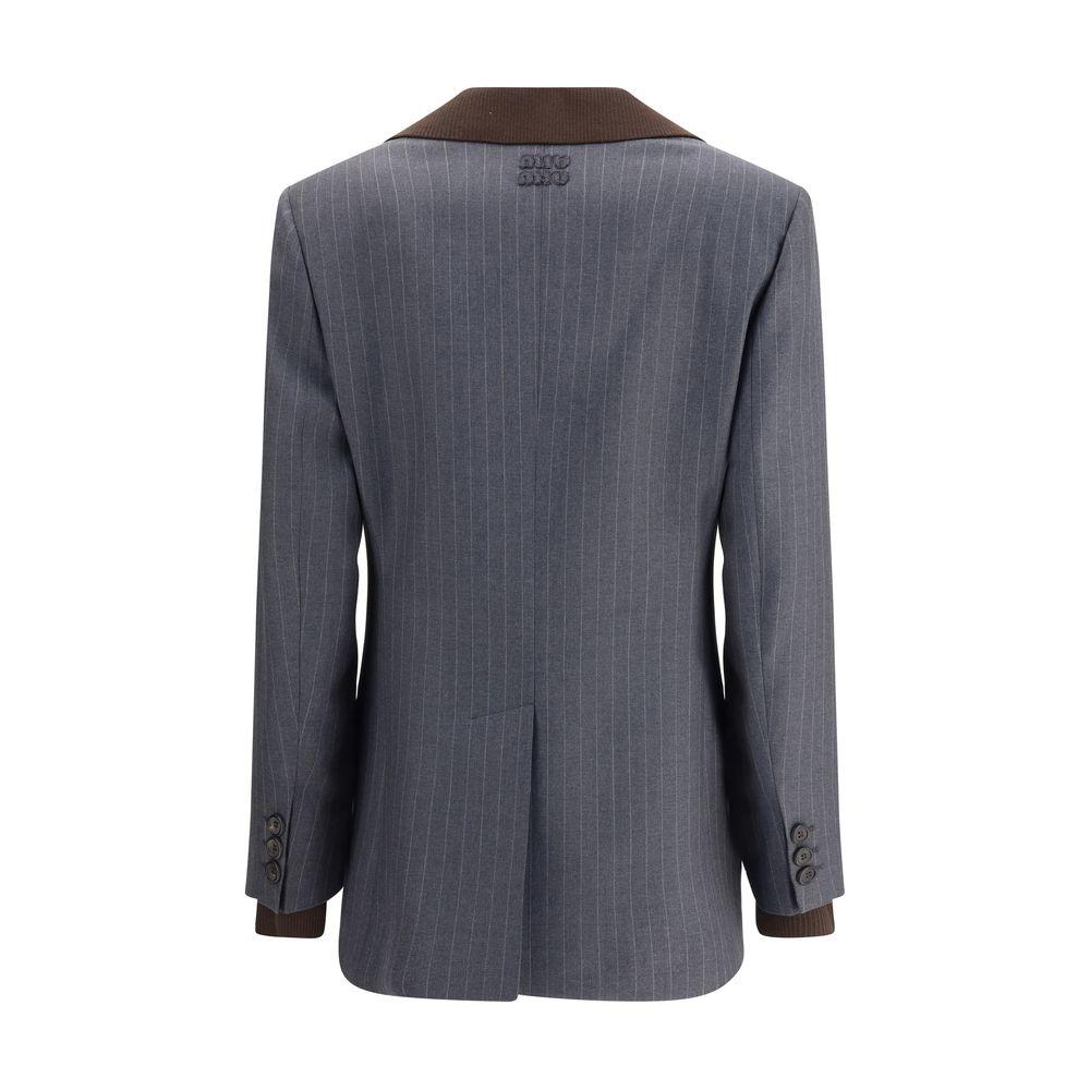 スーツ MIU MIU Women Suit Jackets MH1903SOOO13RL F0002 Black Miu Miu Blazers, sport coats and suit jackets for Women