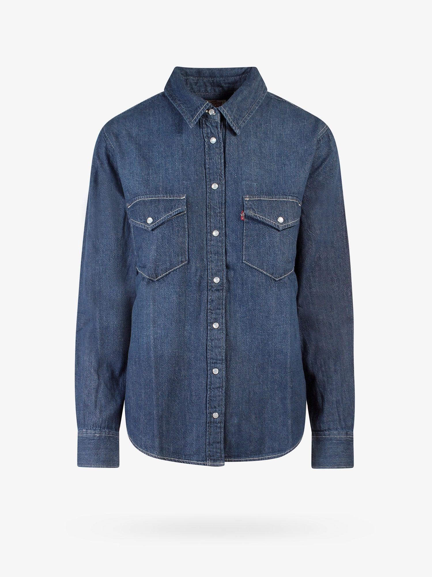 Levi's Long Sleeves Cotton Closure With Snap Buttons Shirts in Blue | Lyst