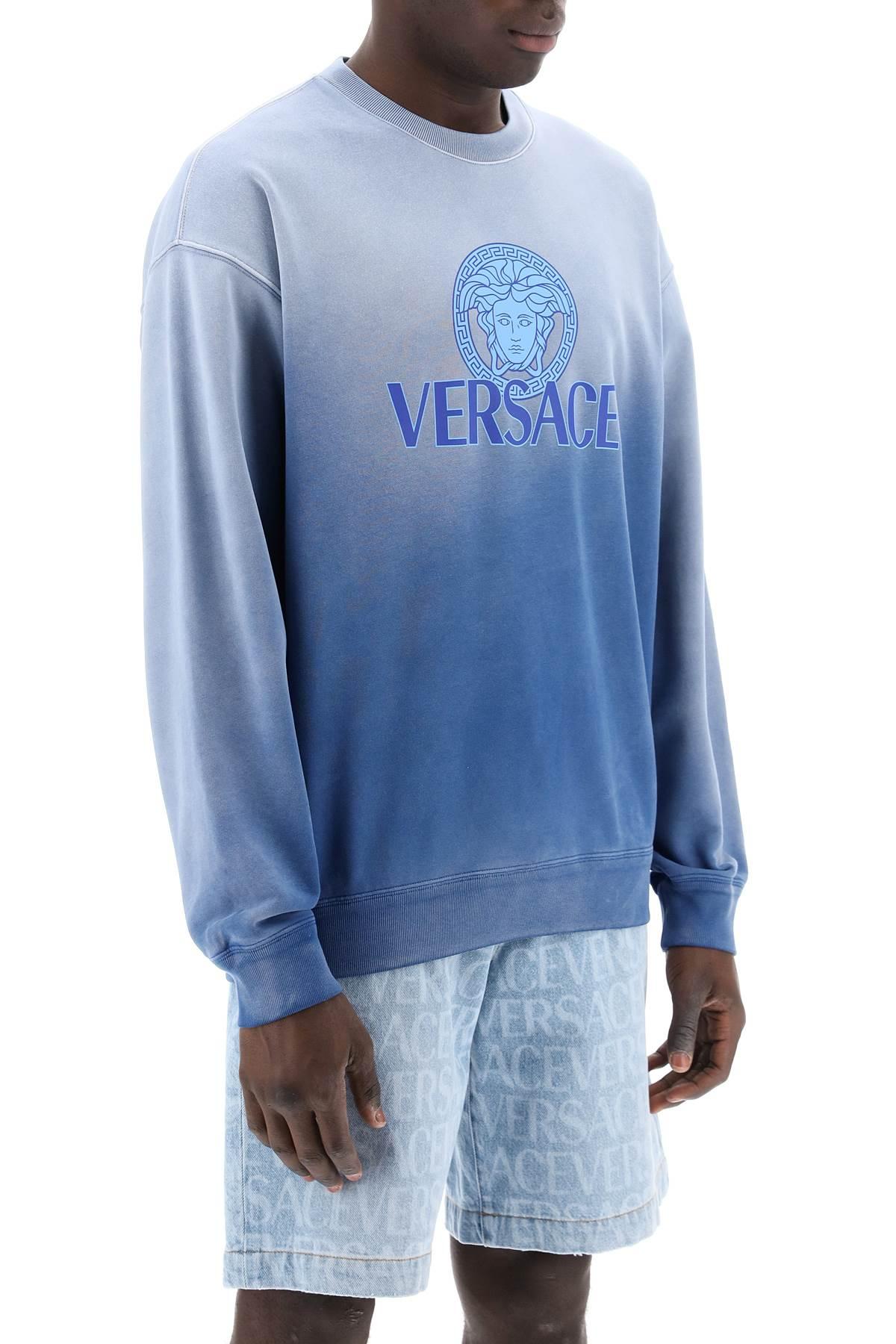 Versace velvet sweatshirt hotsell