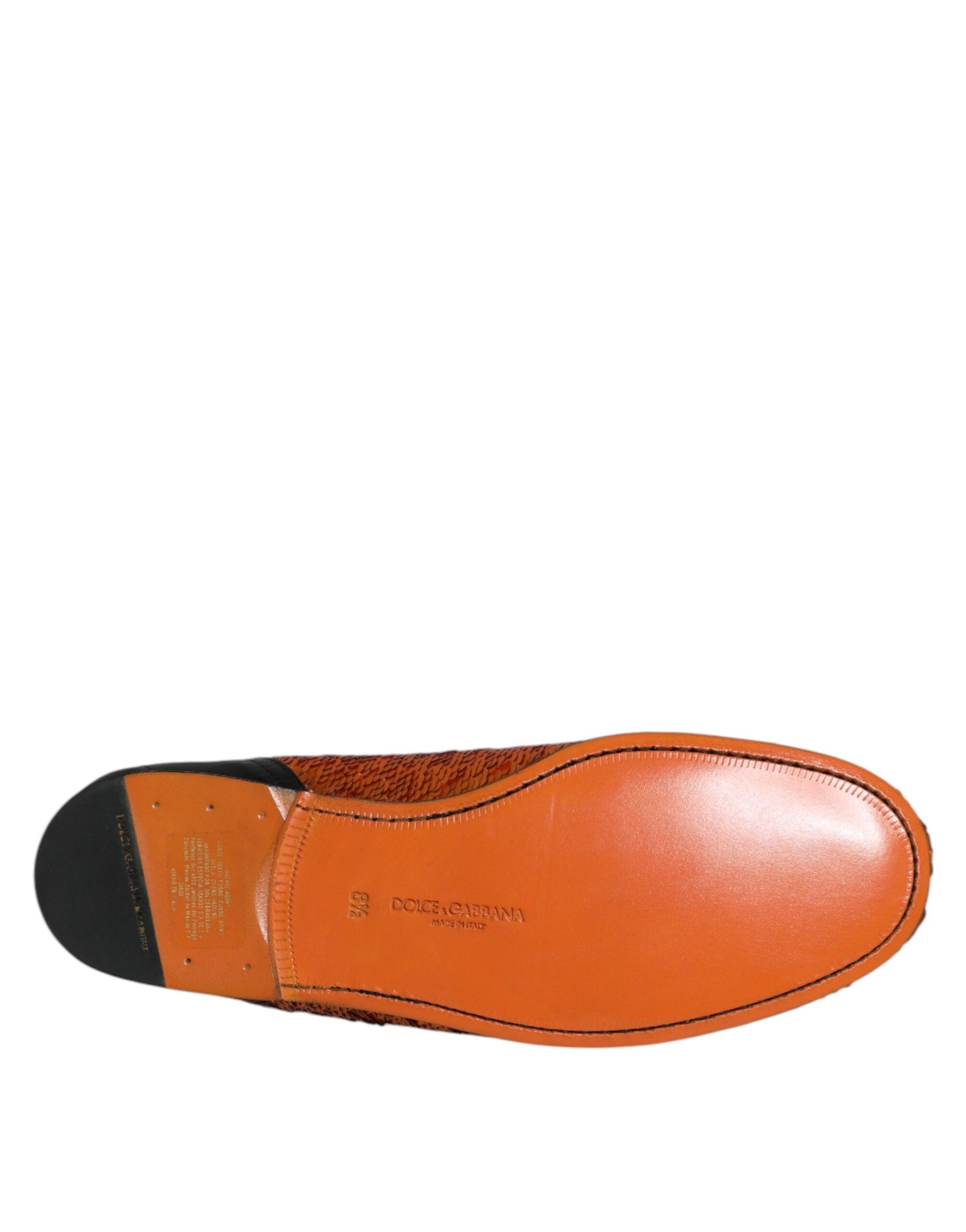 Dolce&Gabbana men sequin-embellished loafers Size7 Dolce & Gabbana Leather Crown-Embellished Loafers | Sendegaro ZA main image 3