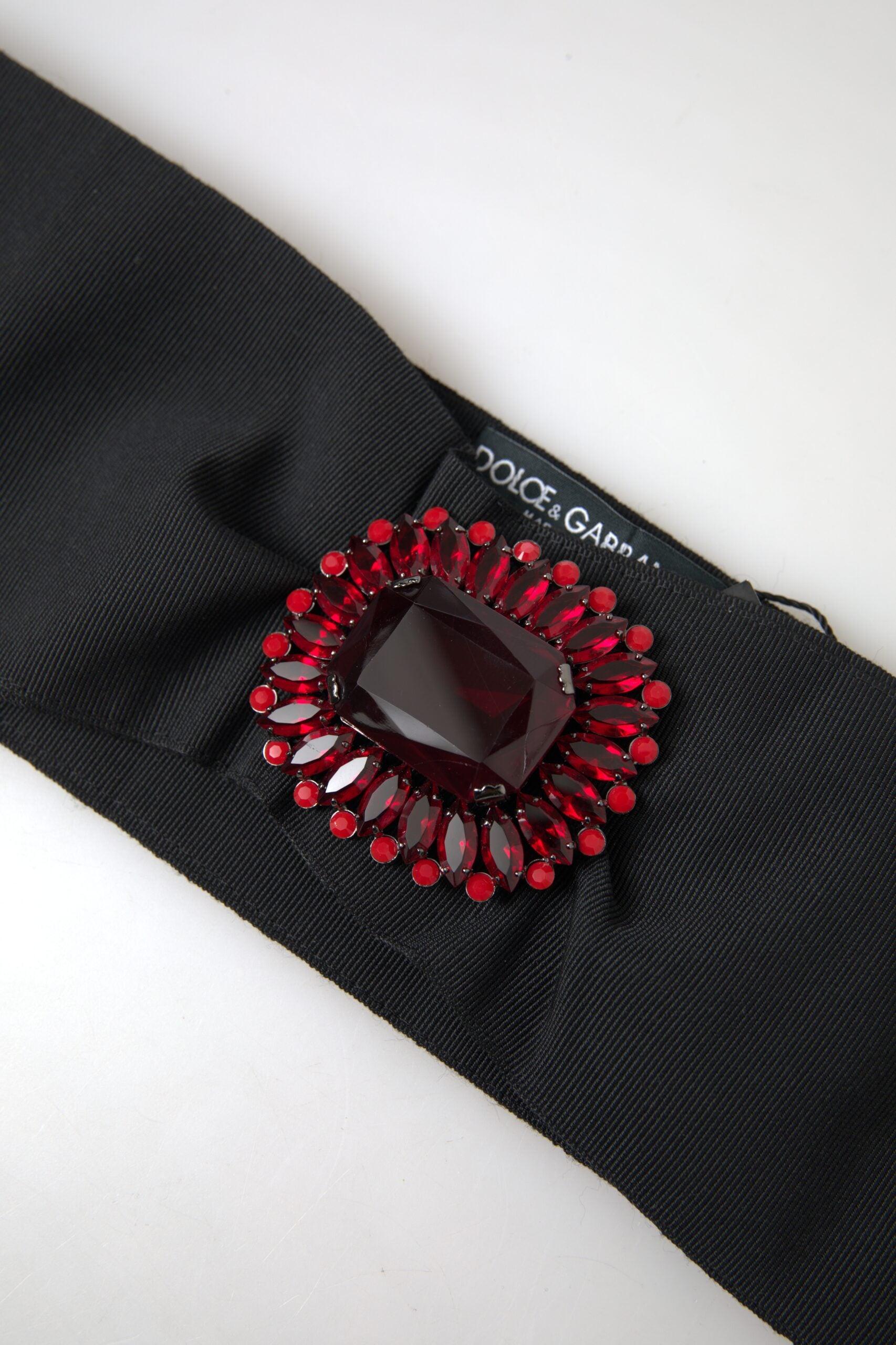 Dolce & Gabbana Crystal Brass Wide Waist Runway Belt in  display picture 3