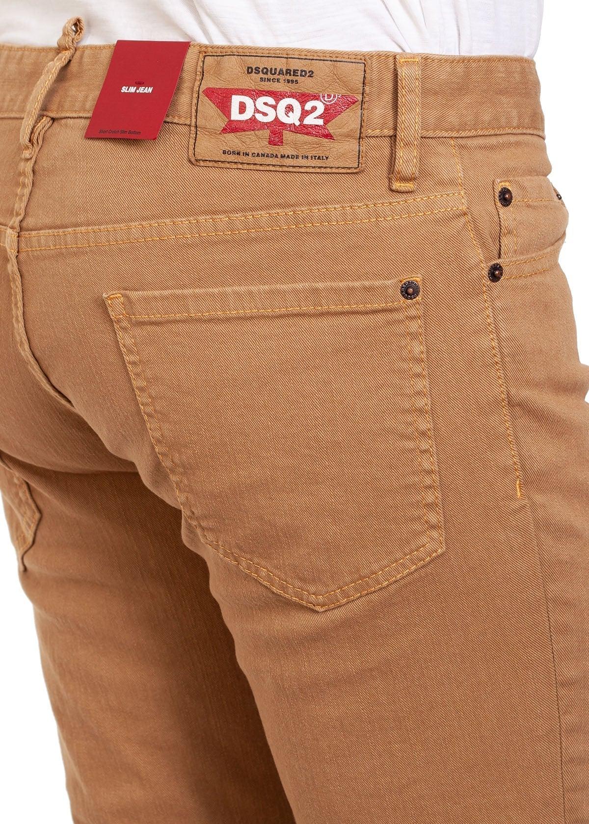 for Men Mens Jeans DSquared² Jeans DSquared² Denim Trousers in Khaki Brown 