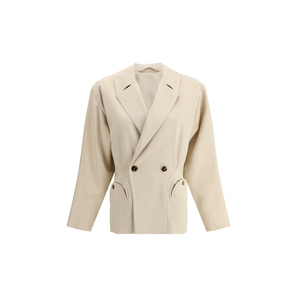 Blazé Milano Sheena Ares Blazer in Natural | Lyst