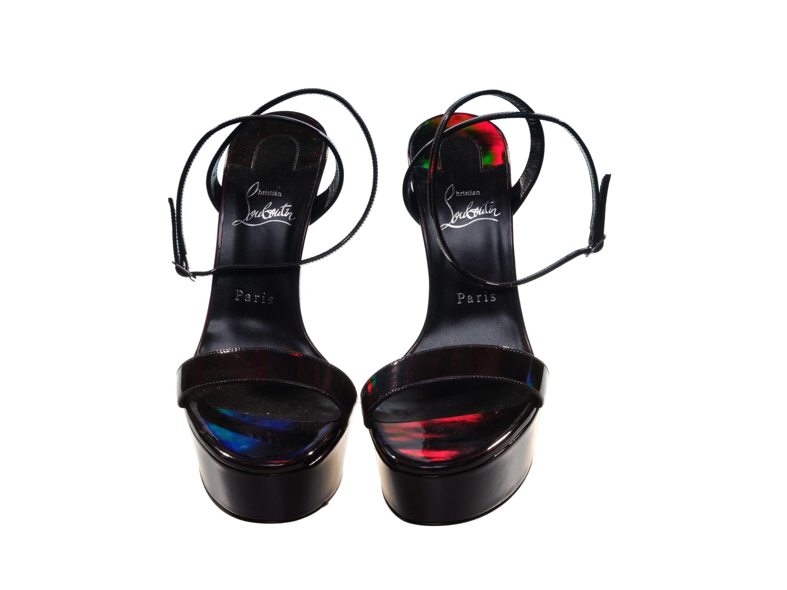 Christian Louboutin Loubi Queen Alta 150 Black High Heels | Lyst