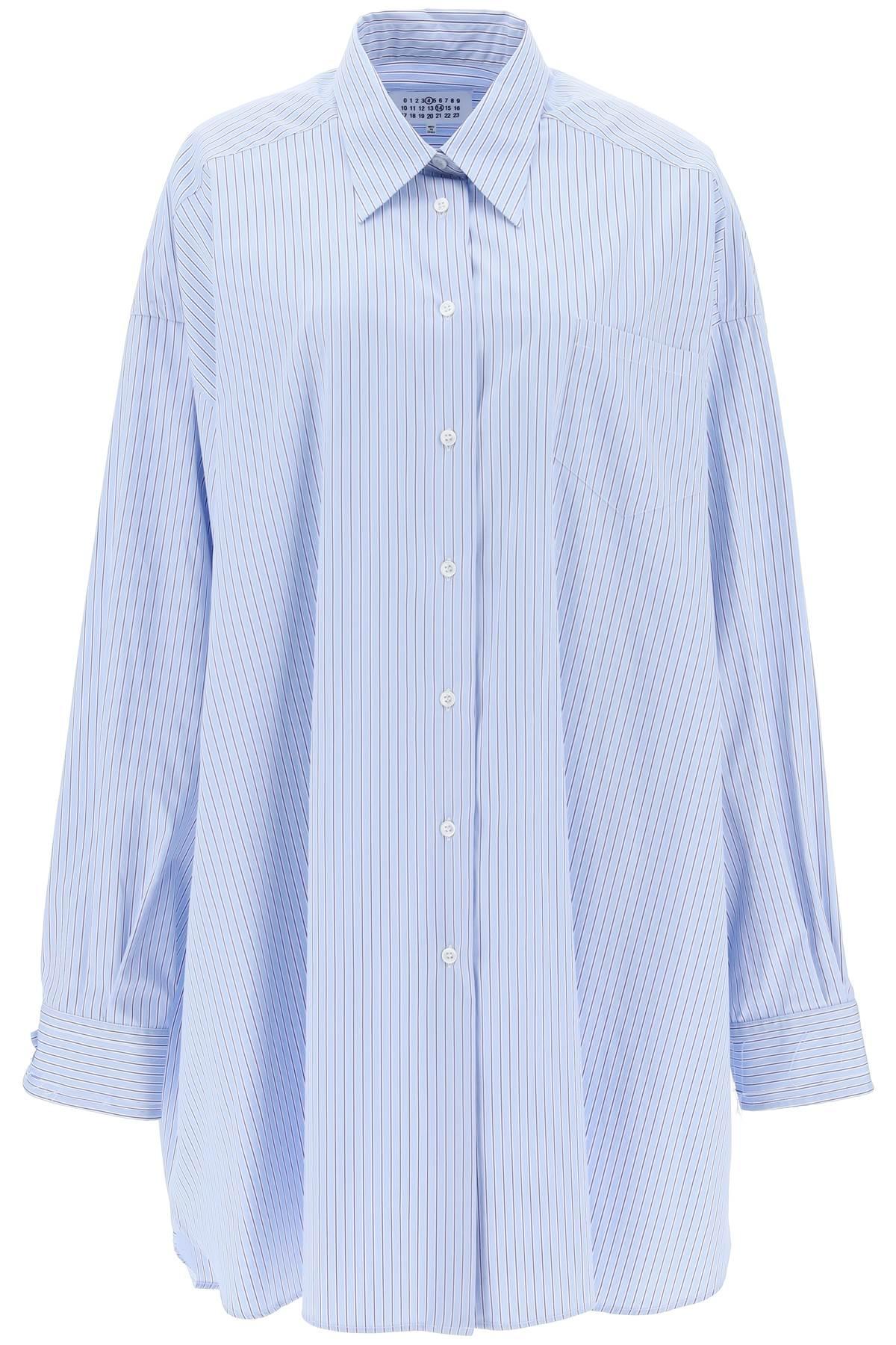 Maison Margiela Poplin Shirt Dress in Blue | Lyst UK