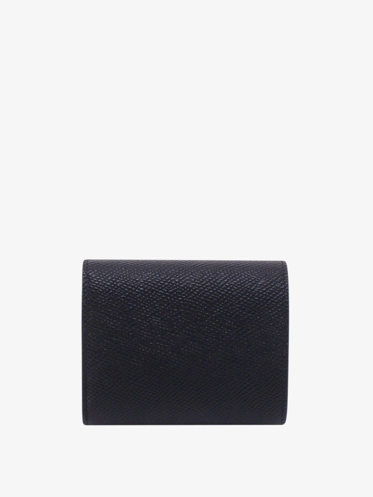 Neiman Marcus Intrecciato Weave Leather Wallet - Black Wallets