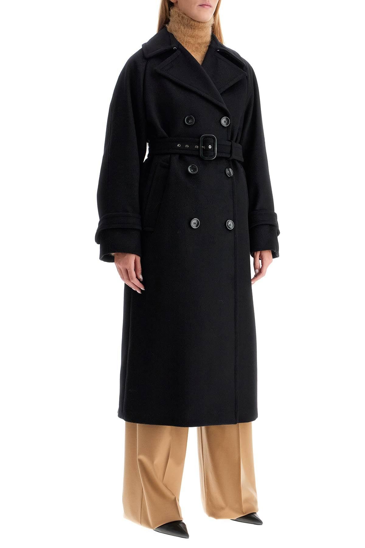 コート SPORTMAX 'Leandro' coat Black Sportmax 'Leandro' Long Coat in Black | Lyst