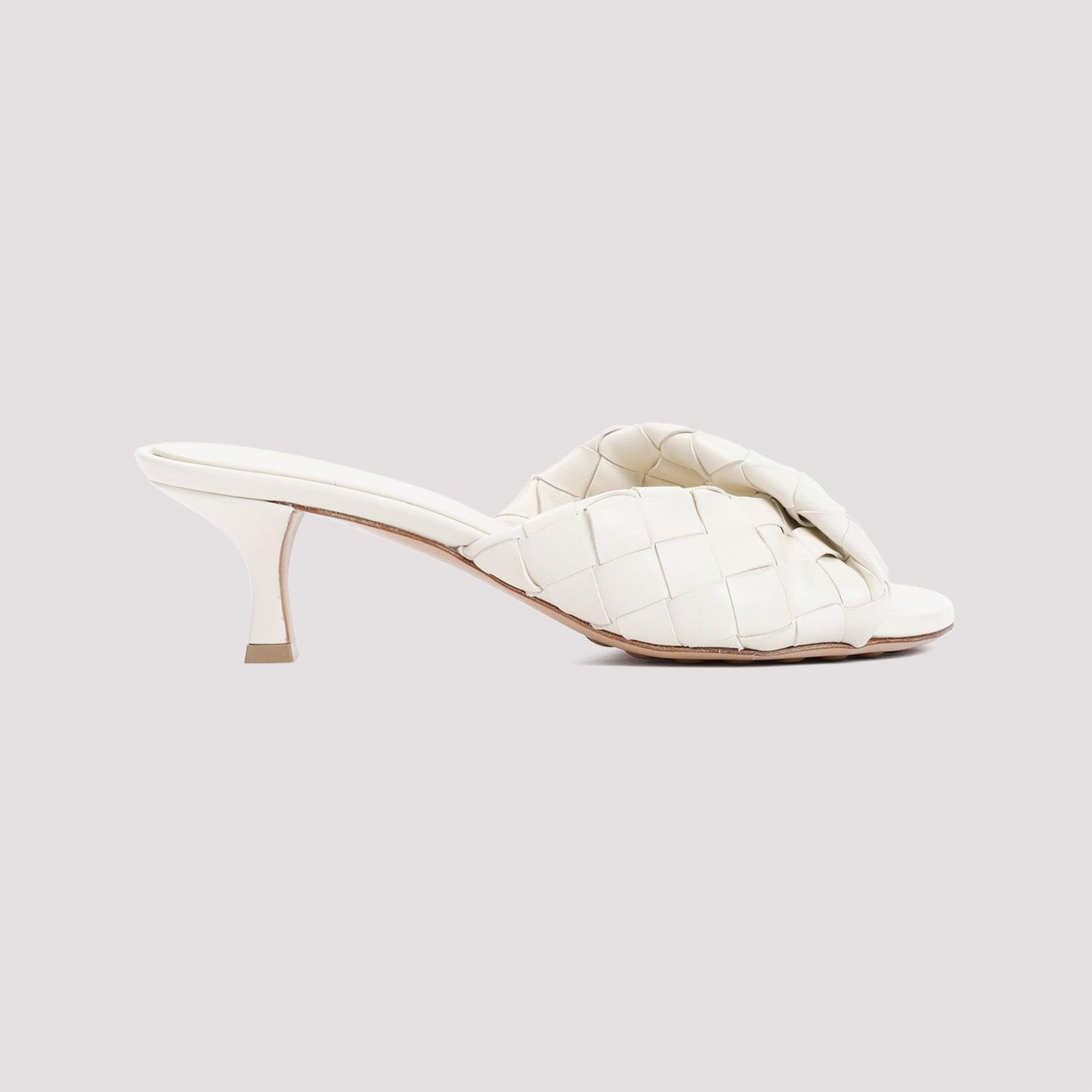 Bottega veneta white mules discount
