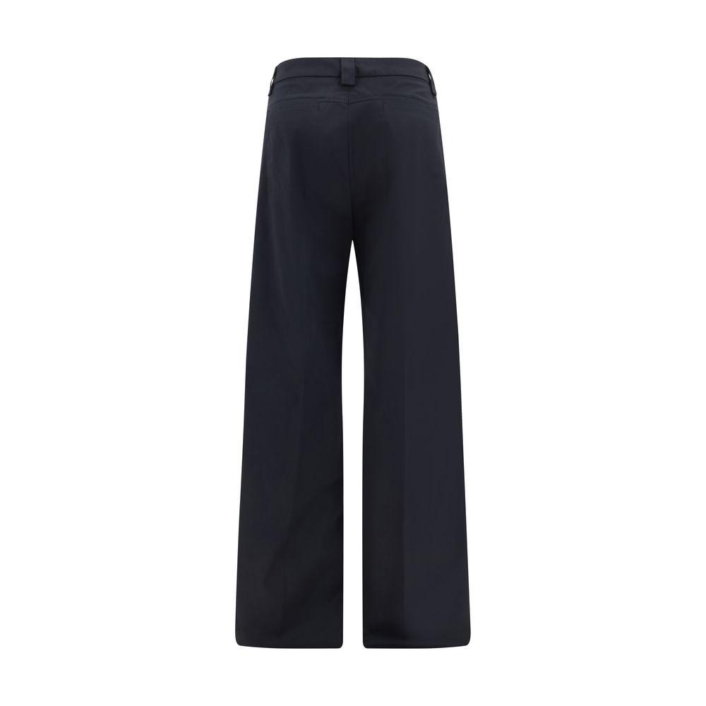 THE LATEST Cotton Wide Leg Pants in Blue | Lyst