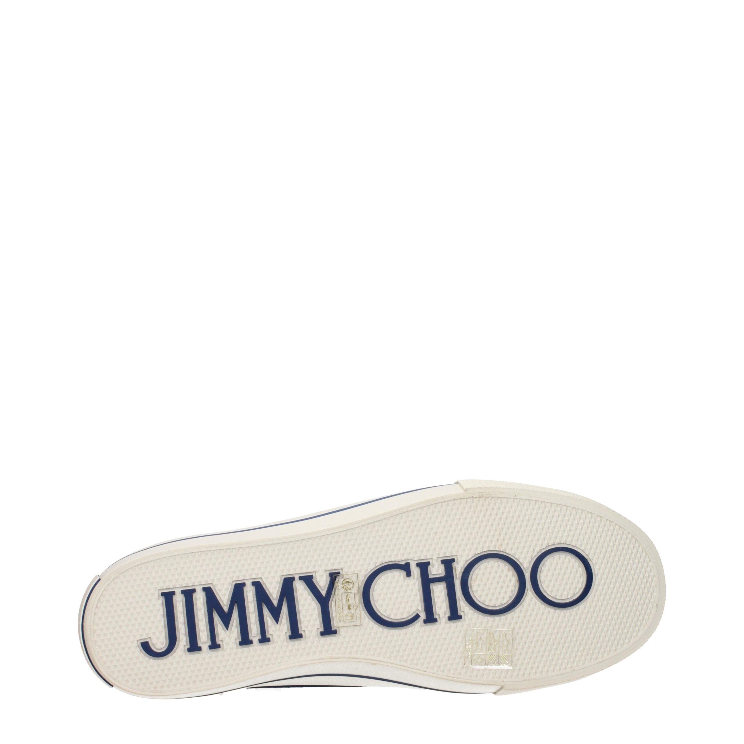 Jimmy Choo Fenix Sneakers/Denim Fabric in Blue for Men | Lyst