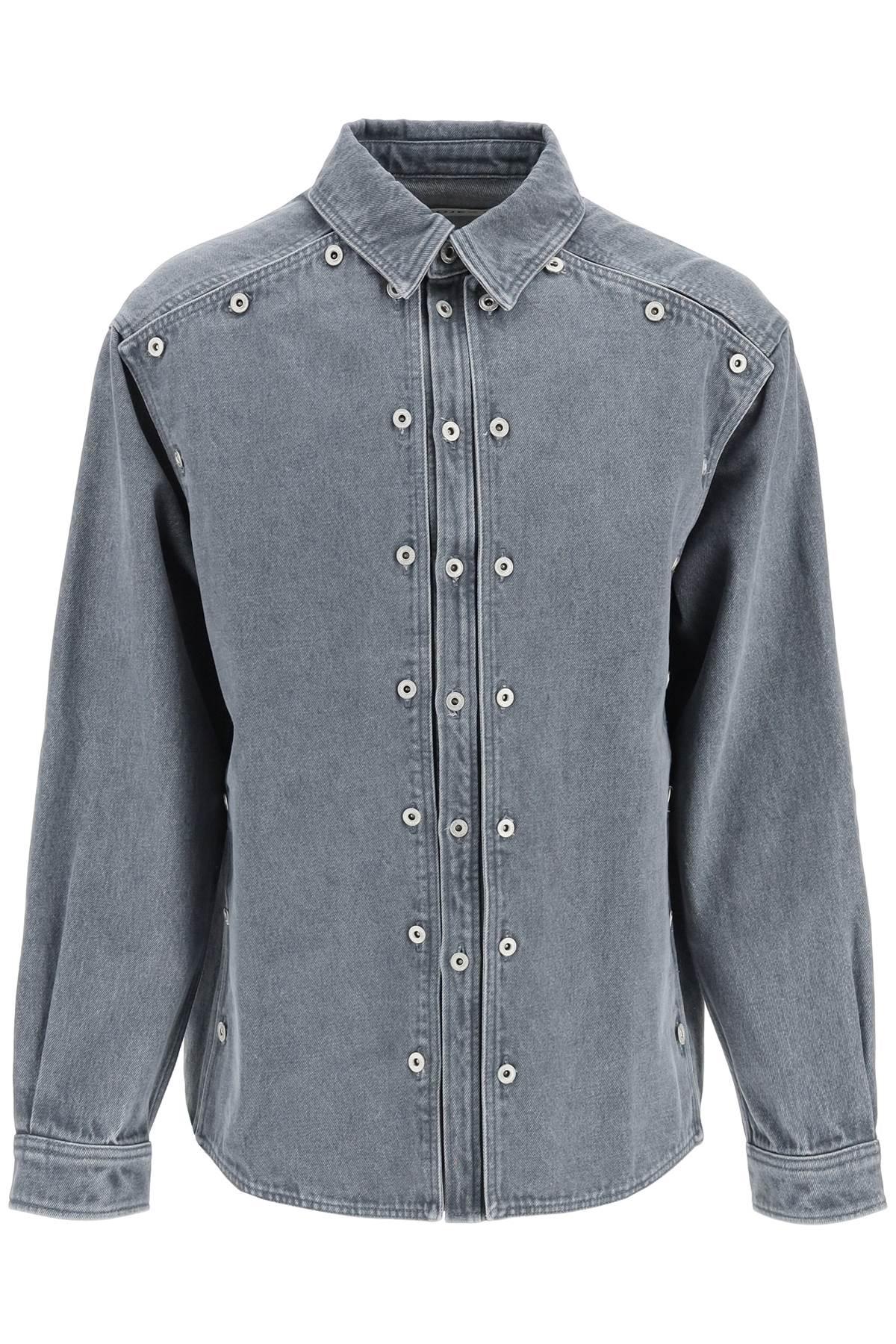 Y. Project Denim Jacket With Overlying Panels in Gray for Men | Lyst