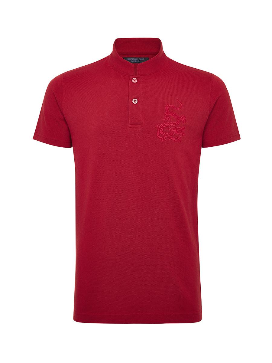 mandarin collar polo