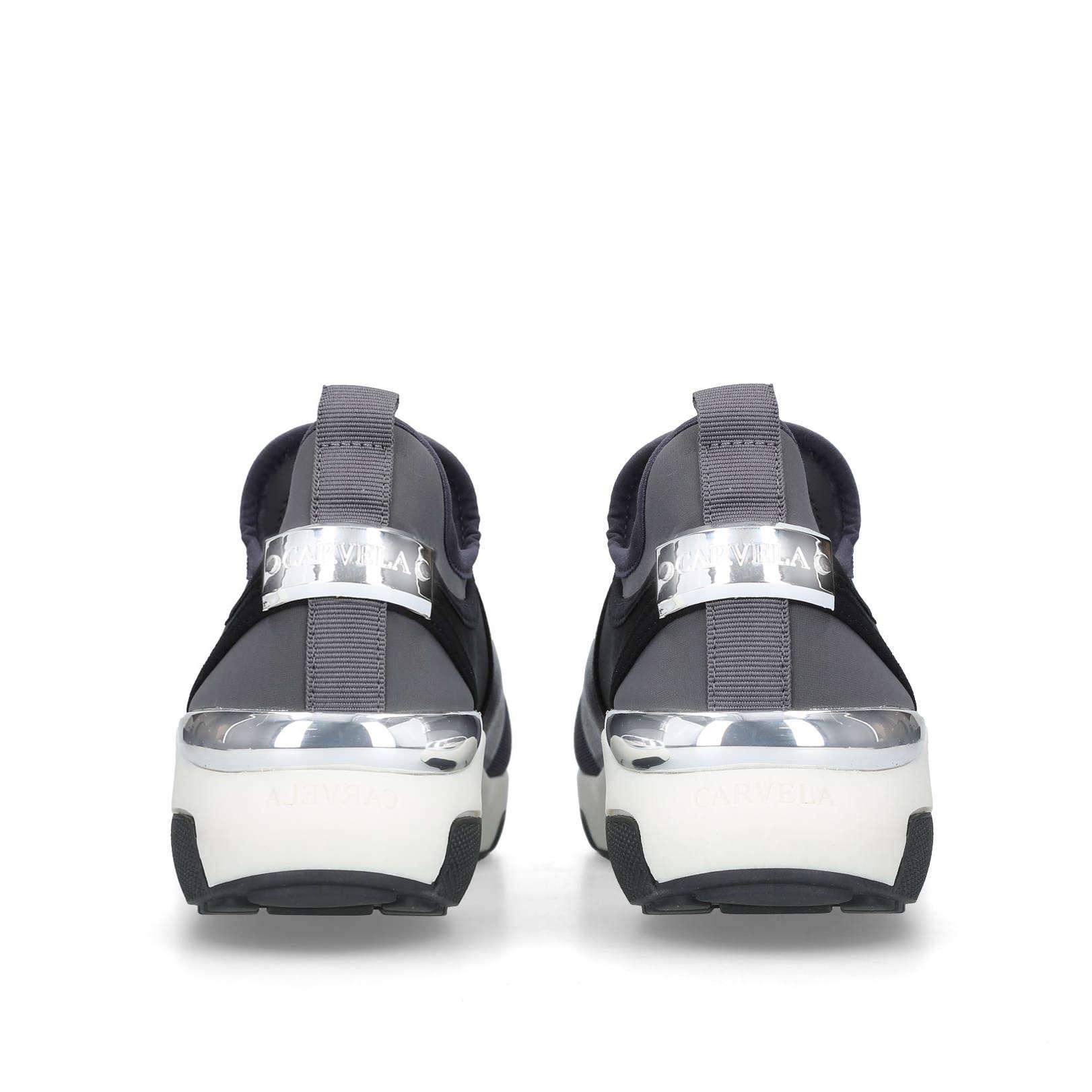 navy carvela trainers