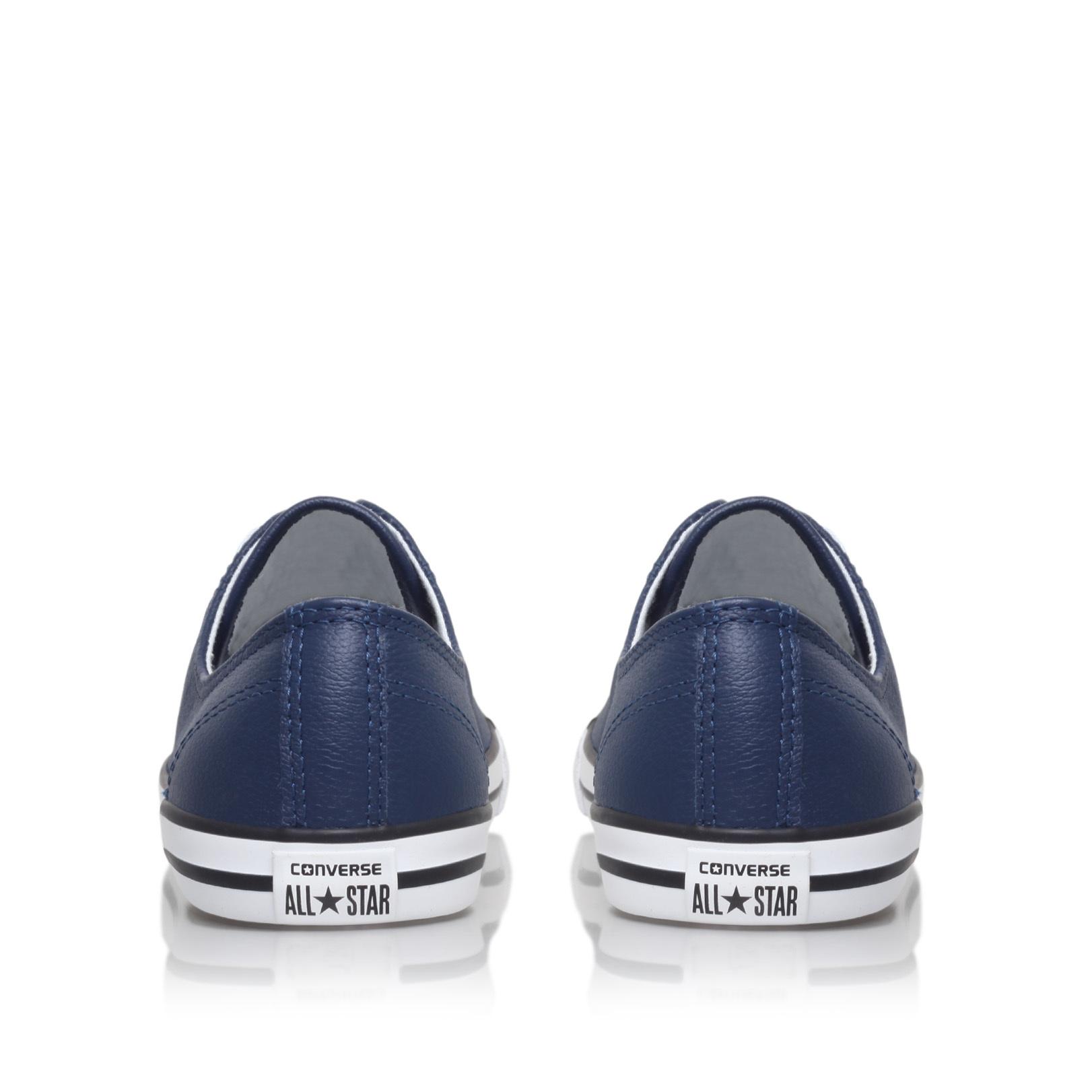converse dainty leather navy