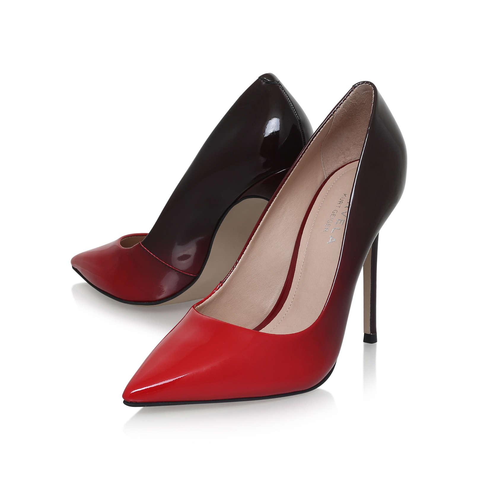 red carvela heels