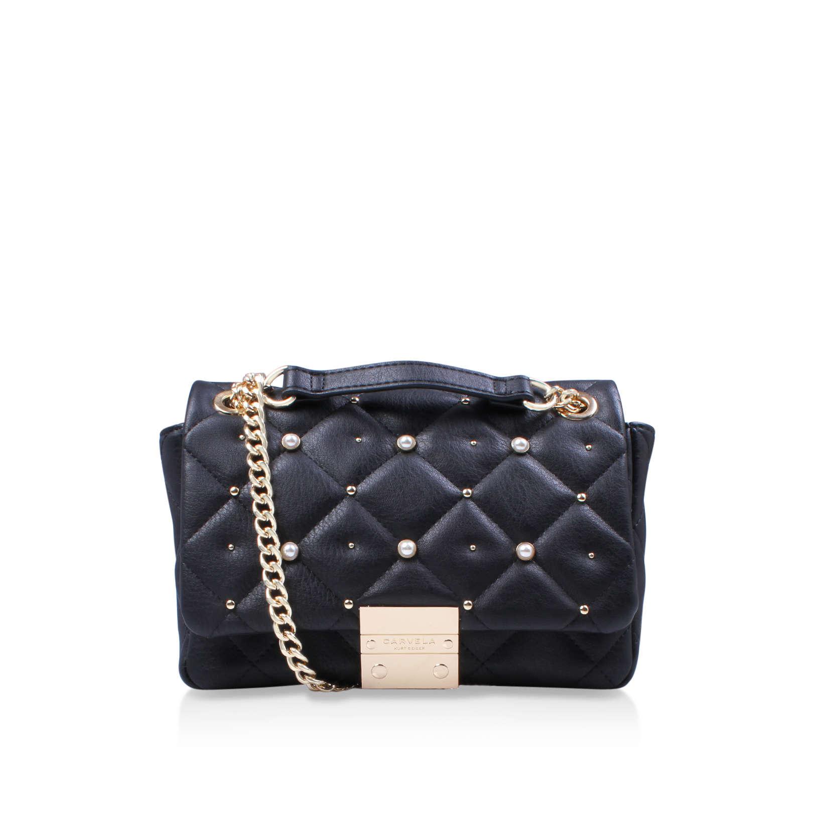 Lyst - Carvela Kurt Geiger Sadie Quilted Bag Handbag With Shoulder ... Carvela Kurt Geiger. Women's Black Sadie Quilted Bag Handbag With Shoulder Chain