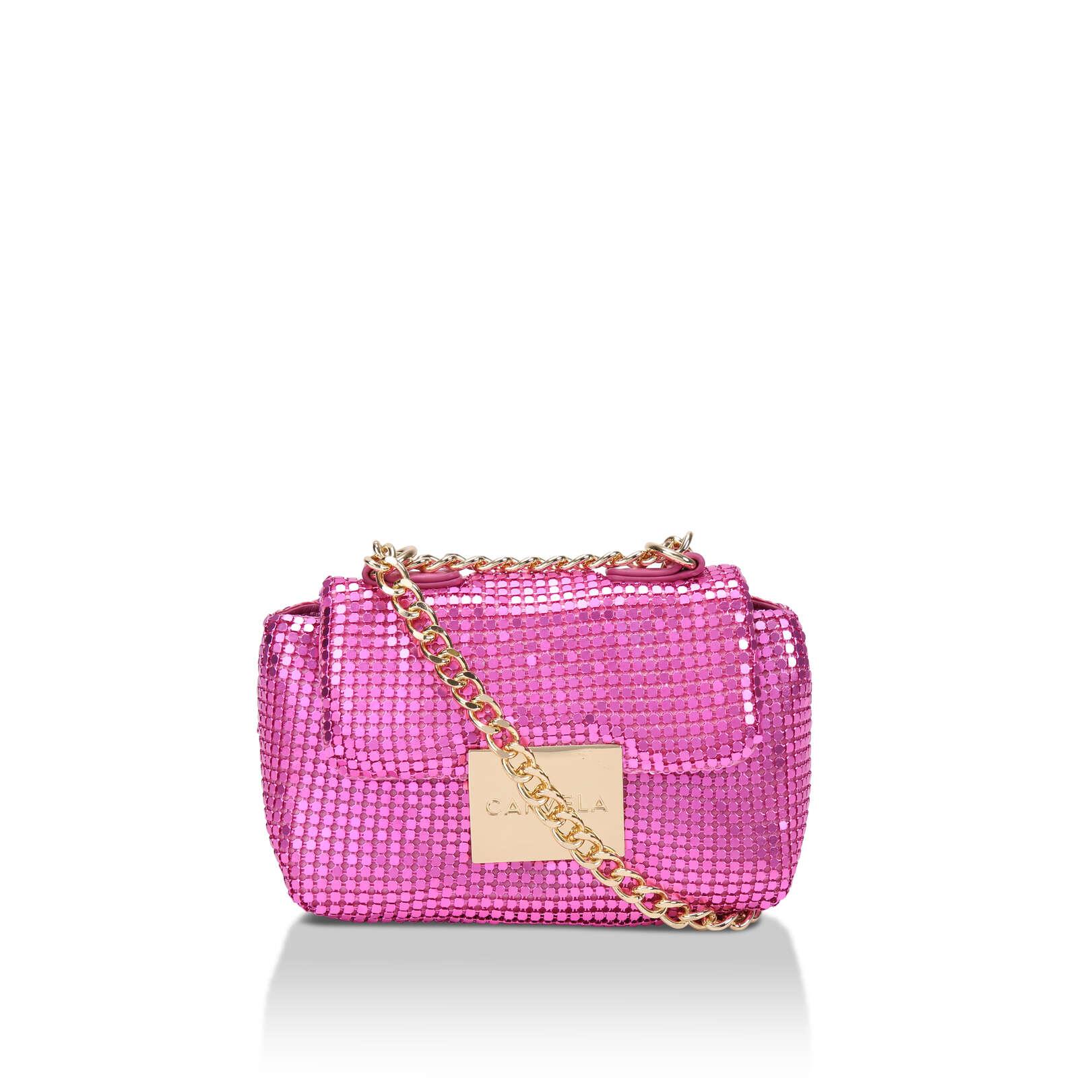 Carvela Kurt Geiger Pink Chainmail Soft Cross Body Bag Lyst UK